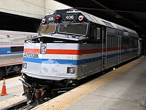 Amtrak locomotive 406