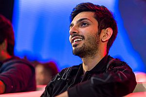 Anirudh Ravichander at the Velaikkaran Audio Launch