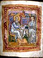 Apostle John and Marcion of Sinope, from JPM LIbrary MS 748, 11th c