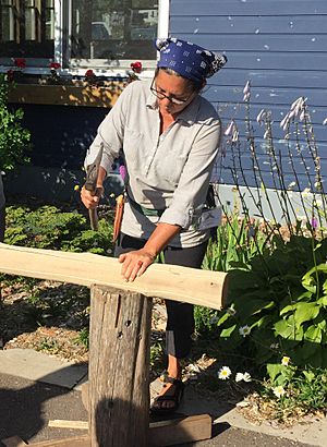 April Stone Pounding Black Ash Splints for Basketry.jpg