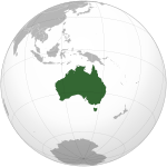 Australia (orthographic projection)