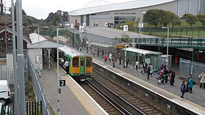 Brighton Falmer railway station in September 2013