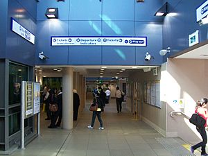 Burwood railway station concourse