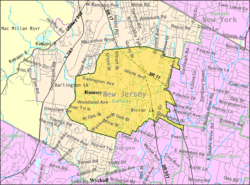 Census Bureau map of Ramsey, New Jersey