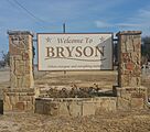 City Park Sign in Bryson, TX