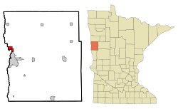 Location of Oakport, Minnesota