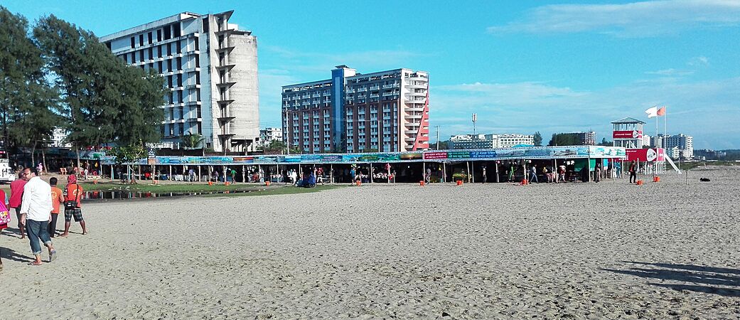 Cox's bazar town view at sugondha point