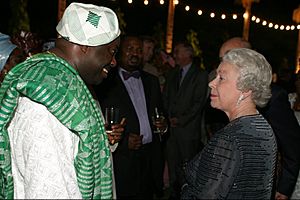 Dele Momodu and Queen Elizabeth II