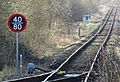 Differential metric railway speed limit, Machynlleth 2018