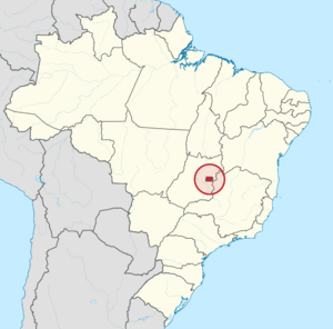 Distrito Federal in Brazil (special marker)