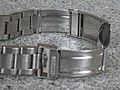 Diver’s watch stainless steel bracelet extension deployment clasp