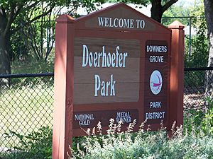 Doerhoefer Park Welcome Sign