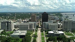 Downtown Baton Rouge from Louisiana State Capitol