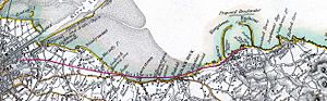 Dublin Kingstown railway 1837 map