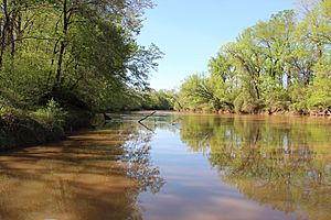 Etowah River in Bartow County Georgia