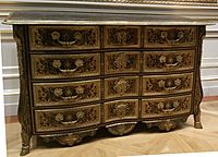 Example of Boulle Marquetry from the Wallace Collection in London 1