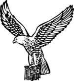 Falcon logo of the Independence Party (Iceland).svg