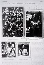 Fantasio, 15 October 1911, Albert Gleizes, Portrait of Jacques Nayral, Jean Metzinger, Le Gouter, Tea Time, 1911..