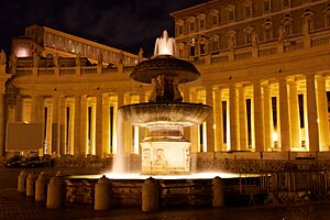 Fountain of Carlo Maderno night