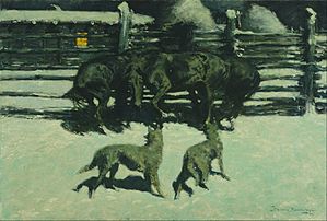 Frederic Remington - The Call for Help - Google Art Project