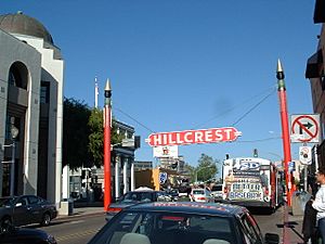 The Hillcrest Sign at 5th and University Avenues