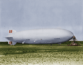 Hindenburg at lakehurst colorized