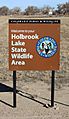 Holbrook Reservoir State Wildlife Area sign
