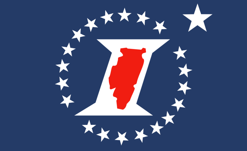 Illinois Sesquicentennial Flag