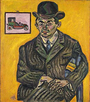 Joan Miró, 1918, Portrait of Heriberto Casany, oil on canvas, 70.2 x 62 cm, Kimbell Art Museum