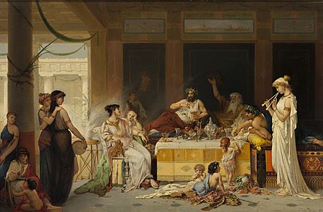 Joseph Coomans - Roman banquet