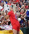 Julie Ertz signing autographs pre-World Cup 2019-05-16 (cropped)