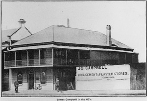 Lime Cement and plaster stores of James Campbell Brisbane Queensland ca. 1865f
