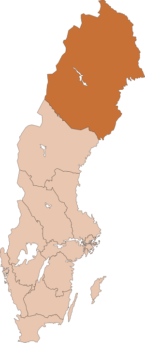 Map of Diocese of Luleå