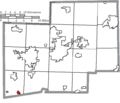 Map of Stark County Ohio Highlighting Beach City Village