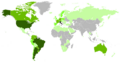 Map of the Italian Diaspora in the World