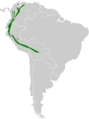 Margarornis squamiger map