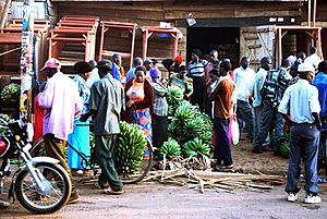 Matoke market in kampala uganda