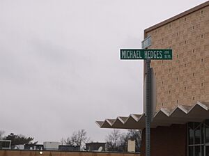Michael Hedges street on the Northern Oklahoma College Campus in Enid, Oklahoma
