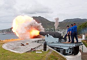 Middle North Battery Simon's Town 9-inch Gun firing 24th September 2014 v2.jpg