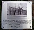 Milford Rural Agricultural School Plaque