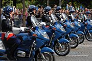 Motorbikes French Republican Guard Bastille Day 2007