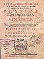 Musschenbroek, Petrus van – Physicae experimentales et geometricae dissertationes, 1755 – BEIC 12779918