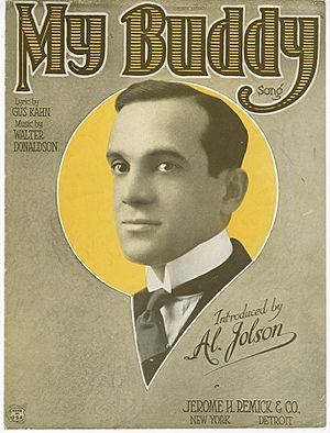 My Buddy sheet music cover Al Jolson 1922