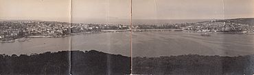 Panorama of Manly from Balgowlah Heights, Sydney (undated) (11268936925).jpg