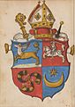 Pavał Halšanski, Pahonia. Павал Гальшанскі, Пагоня (1555) (2)