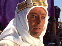 Peter O'Toole in Lawrence of Arabia