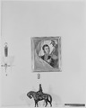 Photograph of the portrait of Jose de San Martin hanging on the wall in the Oval Office of the White House, directly... - NARA - 199470