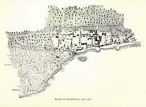 Plan of Montreal, 1687-1723