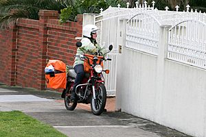 Postie on motorbike - chadstone