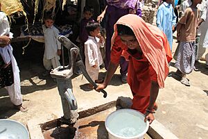 Providing clean water and flood-resistant shelter in Sindh (5950788649)